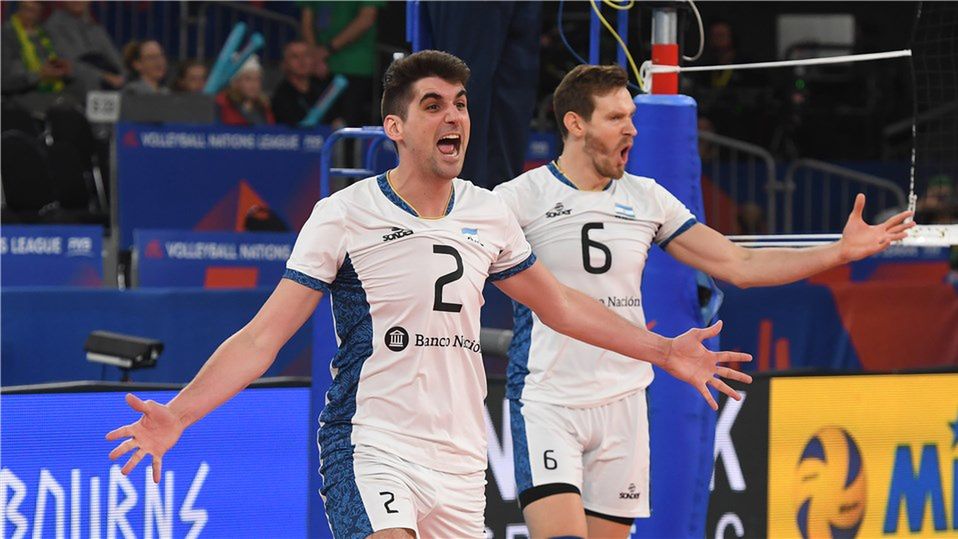 Materiały prasowe / FIVB / Na zdjęciu: siatkarze reprezentacji Argentyny  