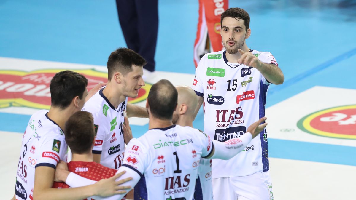 Materiały prasowe / legavolley.it / Na zdjęciu: Siatkarze Itas Trentino