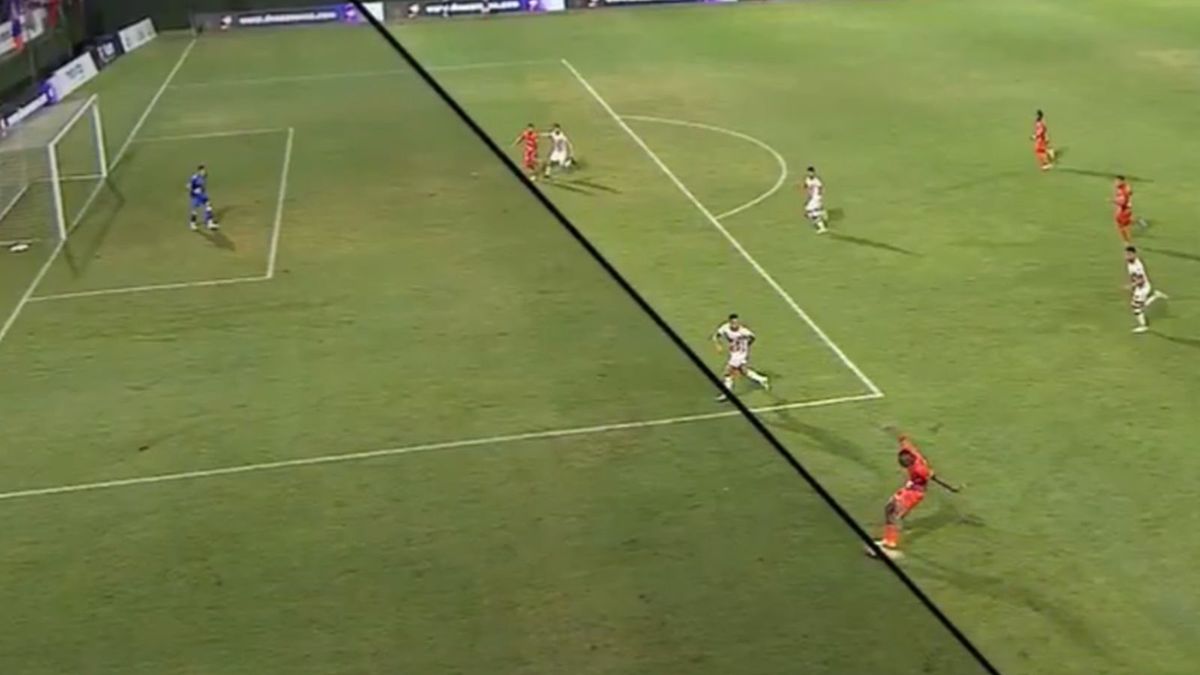 Twitter / JornalDosSports / Na zdjęciu: sytuacja z meczu w Wenezueli