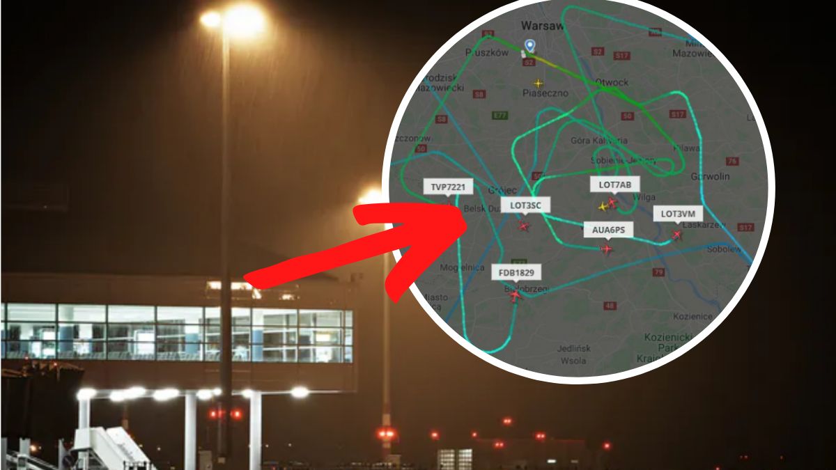 Problemy na lotnisku w Warszawie. Zdj. ilustracyjne, kadr 