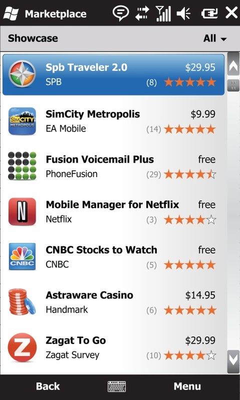 Windows Mobile 6.5 i Windows Marketplace - więcej szczegółów 2