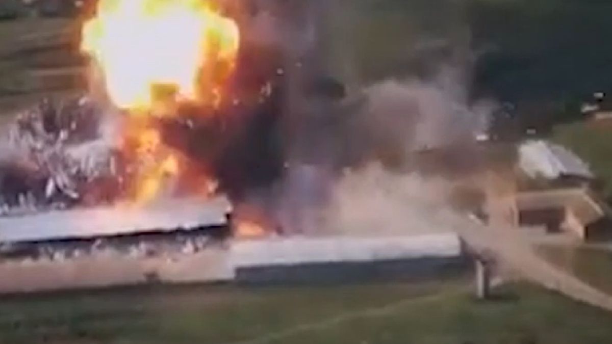 Zniszczeniu uległa nie tylko amunicja, wykorzystywana przez siły rosyjskie, lecz także wyrzutnia rakietowa 