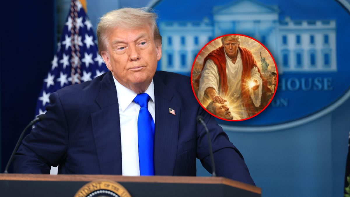 Grafika udostępniona przez Donalda Trumpa.