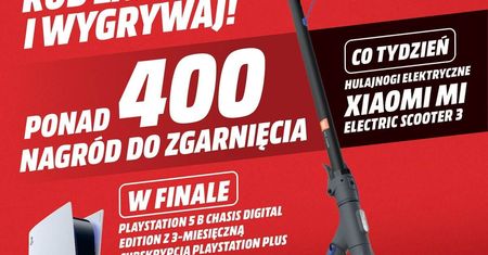 M-Loteria w sklepach Media Markt! Co tydzień do wygarnia hulajnoga elektryczna Xiaomi