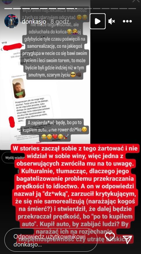 Don Kasjo stracił prawo jazdy