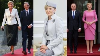 TYLKO NA PUDELKU. Projektant ocenia najlepsze i najgorsze stylizacje Agaty Dudy