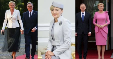 TYLKO NA PUDELKU. Projektant ocenia najlepsze i najgorsze stylizacje Agaty Dudy