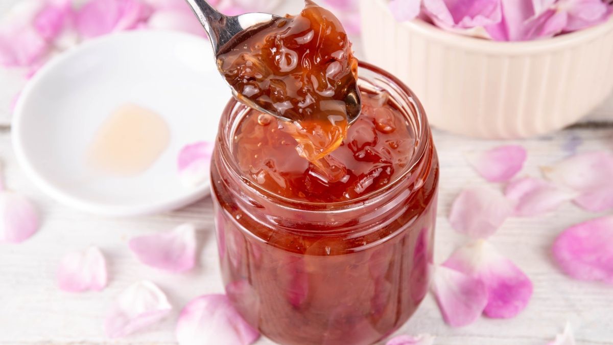 Konfitura z płatków róży