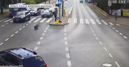 10-latka potrącona na przejściu dla pieszych. Policja publikuje nagranie