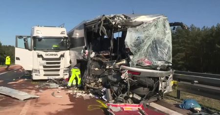 Wypadek polskiego autokaru w Niemczech. 56 poszkodowanych, 34 osoby trafiły do szpitali