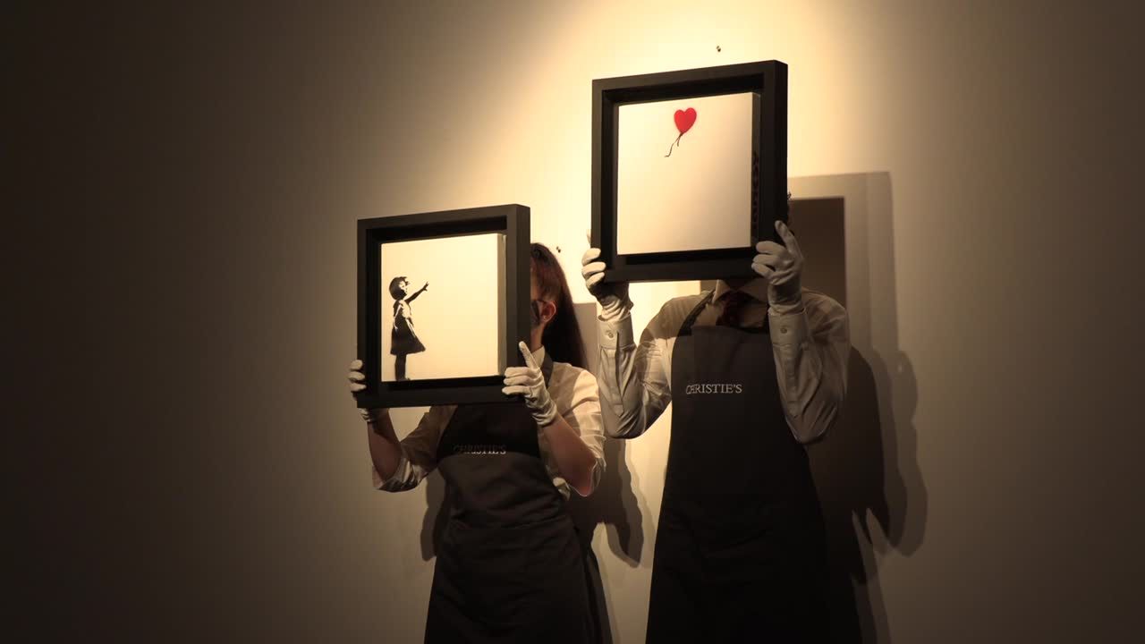 „Dziewczynka z balonikiem” Banksy’ego pójdzie pod młotek na aukcji domu Christie’s. Może osiągnąć nawet 3,5 mln funtów