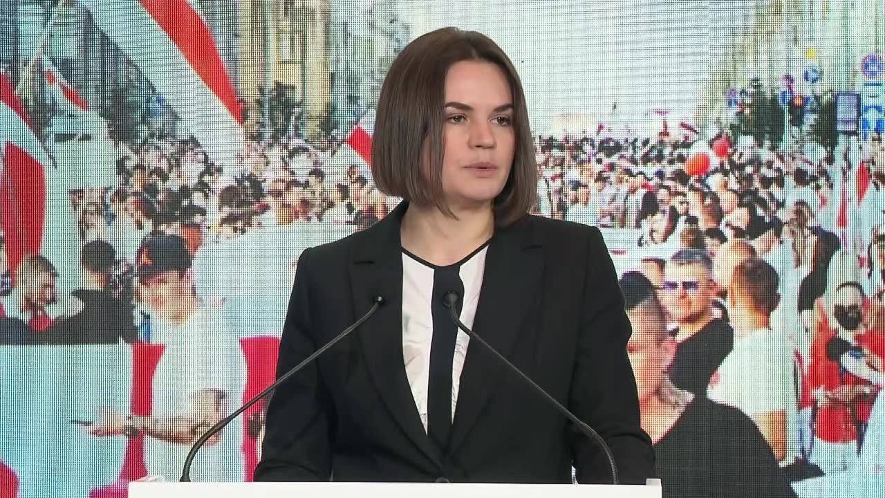 “Reżim na Białorusi jest w pełni odpowiedzialny za organizację tego, co dzieje się na granicy”. S. Cichanouska na Warsaw Security Forum