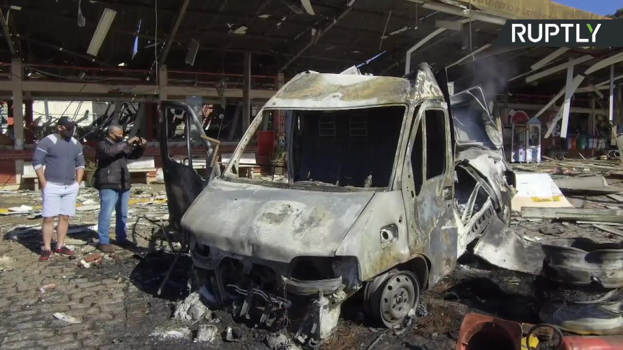 Potężna eksplozja zniszczyła stację paliw w Sao Paulo.