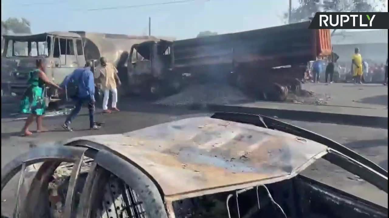 Wybuch cysterny w stolicy Sierra Leone. Co najmniej 90 osób zginęło.