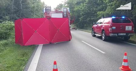 Czołowe zderzenie pod Warszawą. Jedna ofiara śmiertelna