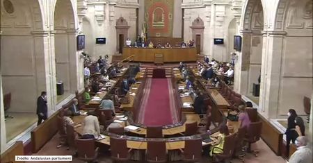 Szczur w parlamencie Andaluzji. Przewodnicząca krzyknęła, posłowie uciekali na biurka.