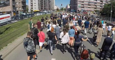 Marsz Mokotowa w 78. rocznicę wybuchu Powstania Warszawskiego