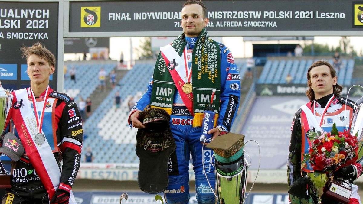 WP SportoweFakty / Jakub Brzózka / Na zdjęciu: Maciej Janowski (z lewej), Bartosz Zmarzlik (w środku) i Janusz Kołodziej