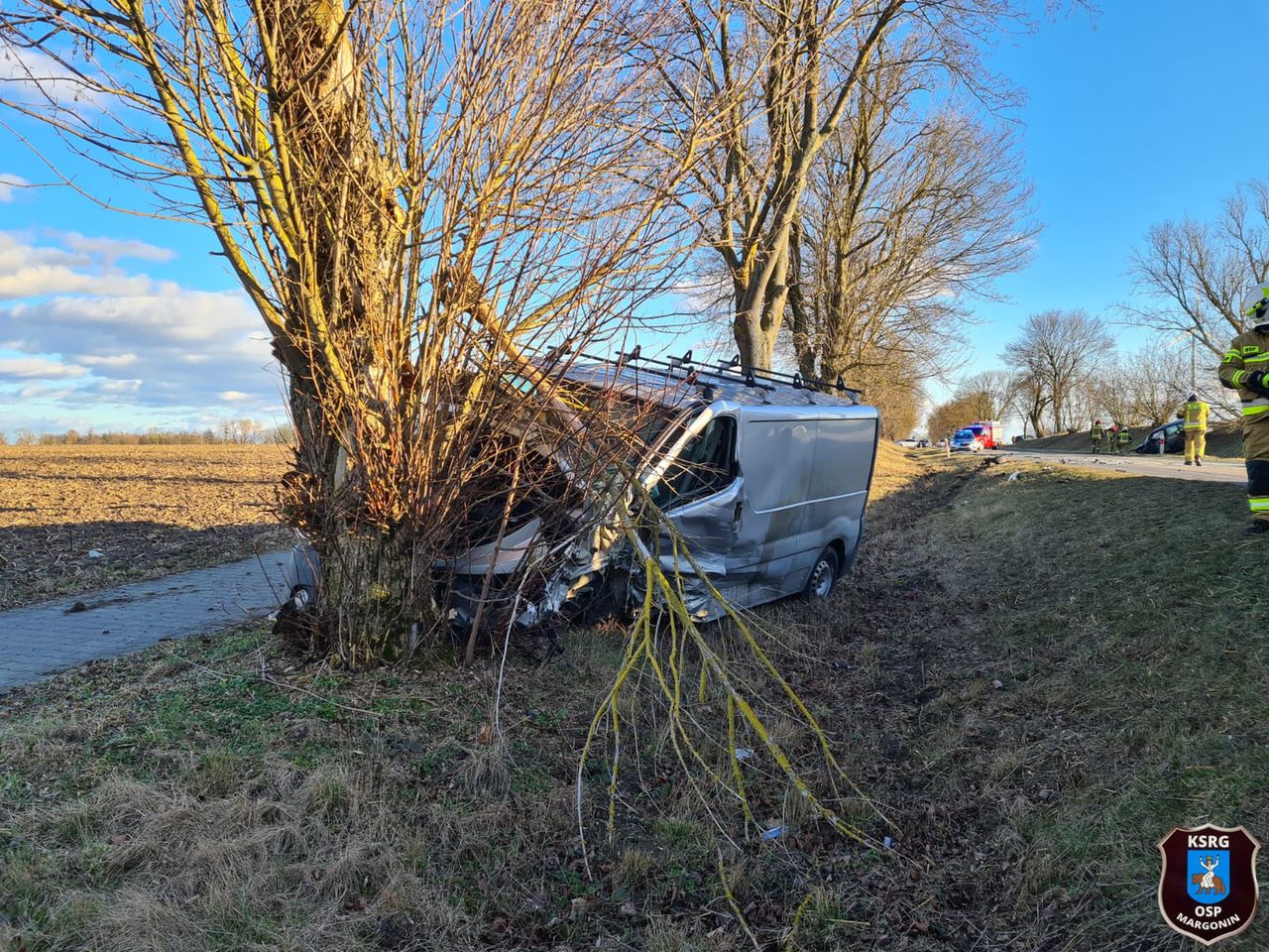 Wypadek w Próchnowie. Lądował LPR