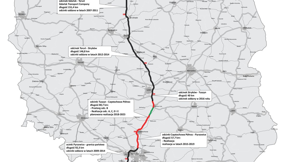 Tak będzie przebiegała cała autostrada 