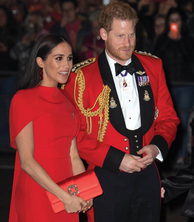 Meghan Markle w czerwonej sukience