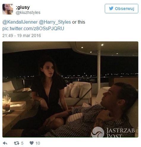 Kendall Jenner i Harry Styles prywatne zdjęcia
