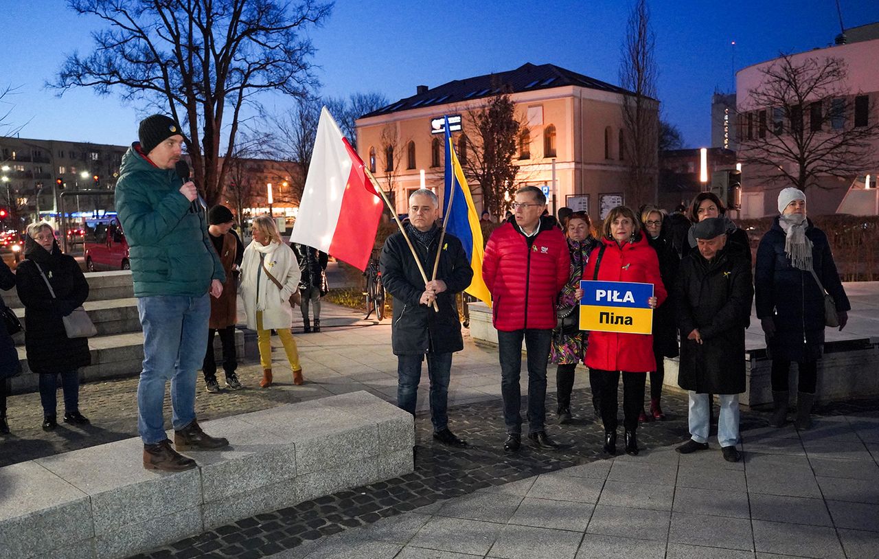 Piła solidarna z Ukrainą – FOTO