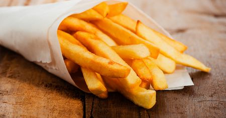 Mrożone frytki bez dodatku soli (proste)