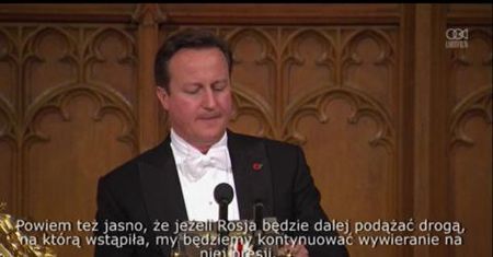 Premier Cameron krytykuje politykę zagraniczną Rosji