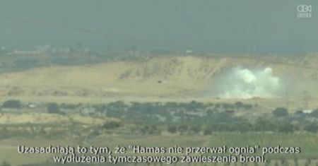 Izrael porzuca propozycję przedłużenia zawieszenia broni; wybuchy i dym nad Gazą