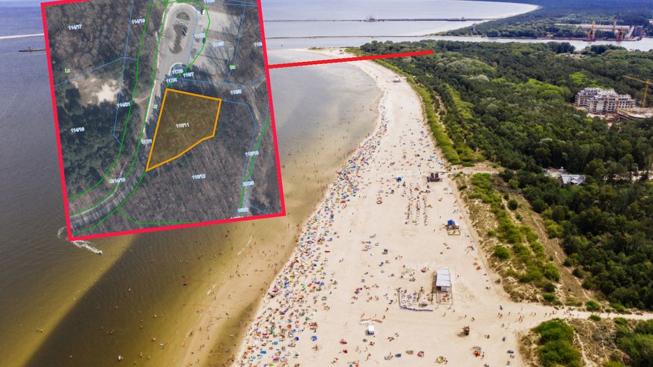 Miasto chce sprzedać działkę położoną niedaleko ujścia Świny do Bałtyku