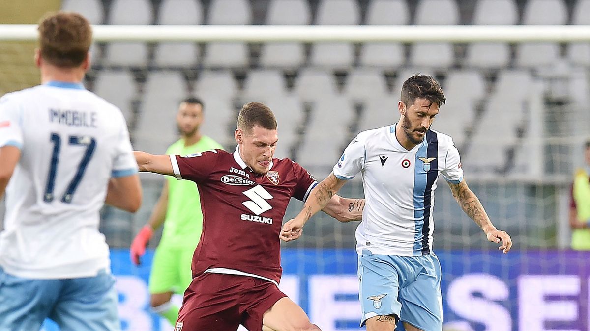 Andrea Belotti (z lewej) i Luis Alberto (z prawej)