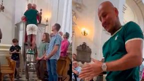 Szpilka przerwał mszę. Miał do powiedzenia coś wyjątkowego