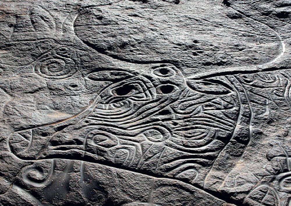 Wiadomości o malowidłach naskalnych po pojawiły się ok. 1910 r.