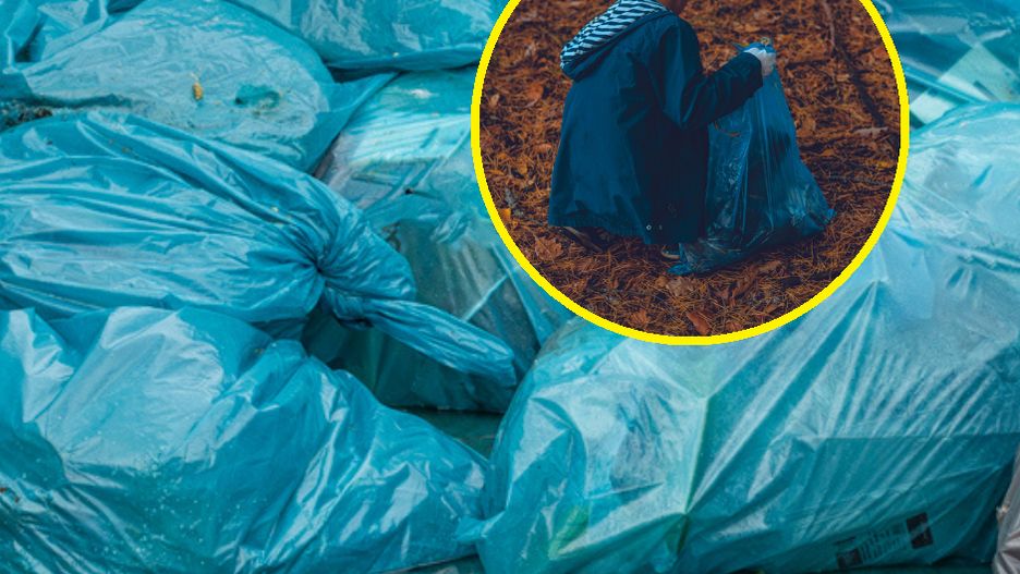 Dzieci znalazły worki ze żrącą substancją. Były na placu zabaw