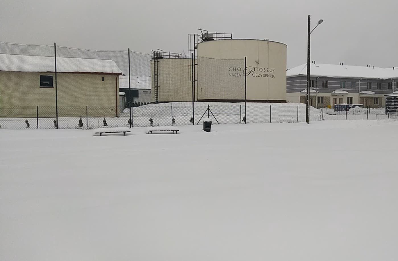 Opady śniegu na Podlasiu