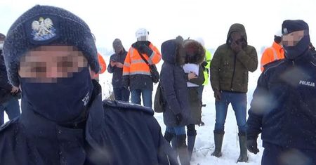 Awantura na budowie gazociągu Polska-Litwa. Rolnik zatrzymany przez policję