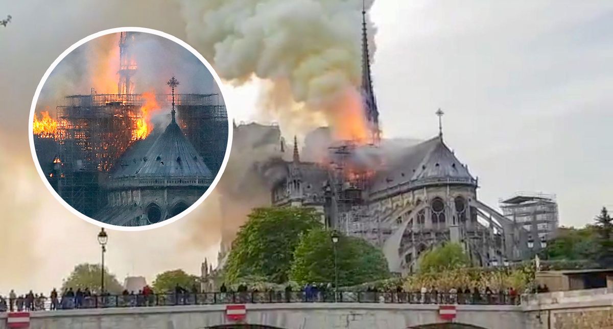 Paryż: Pożar w katedrze Notre Dame
