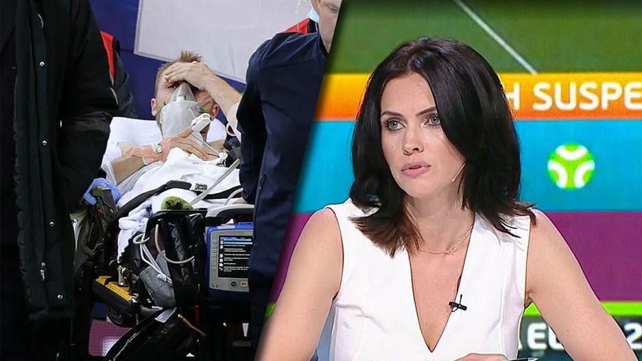 Akcję reanimacyjną Christiana Eriksena na żywo w studiu komentowała m.in. Sylwia Dekiert