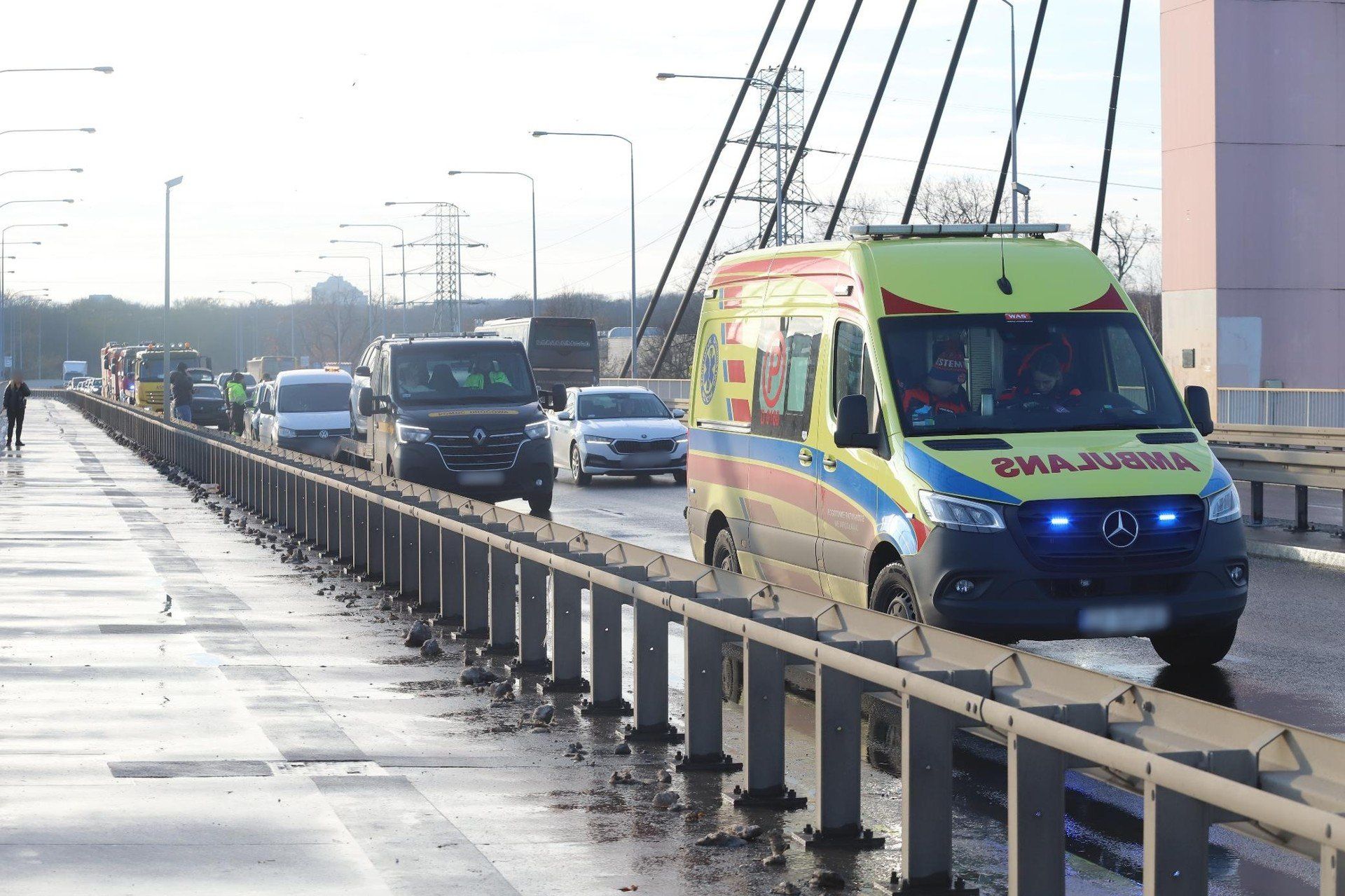 Wypadek na moście Milenijnym, 27.11.2025 r.