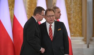 Krzyki po uroczystości na Zamku Królewskim. Chodziło o Kalisza