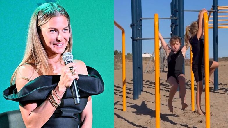 Anna Lewandowska pokazała swe wysportowane córki