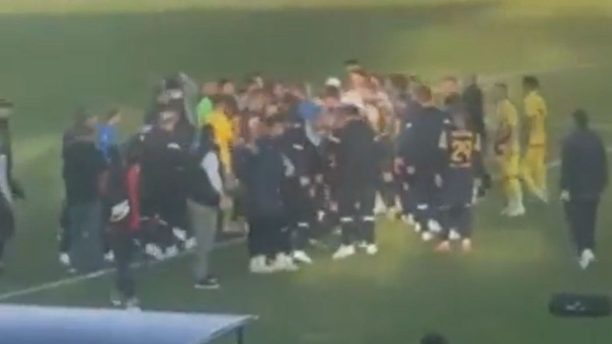 Twitter / BuckarooBanzai / Bójka podczas meczu w Ukrainie