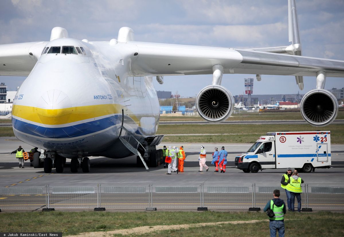 Antonov An-225 Mrija opuścił Warszawę. Kolos ma jeszcze w tym miesiącu wrócić na Lotnisko Chopina