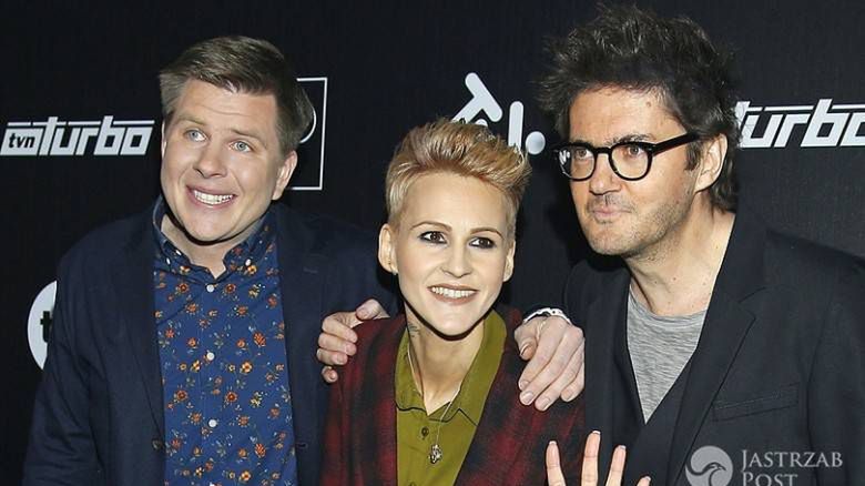 Agnieszka Chylińska, Kuba Wojewódzki, Filip Chajzer uciekli z konferencji TVN