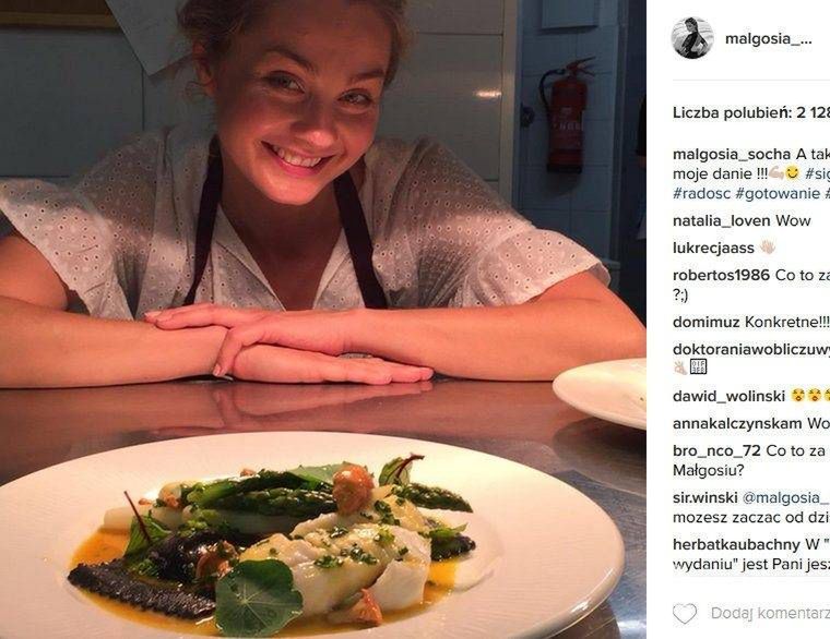 Małgorzata Socha stworzyła specjalne danie dla restauracji Signature