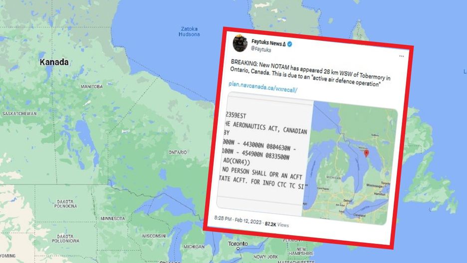 Nowy NOTAM z Kanady