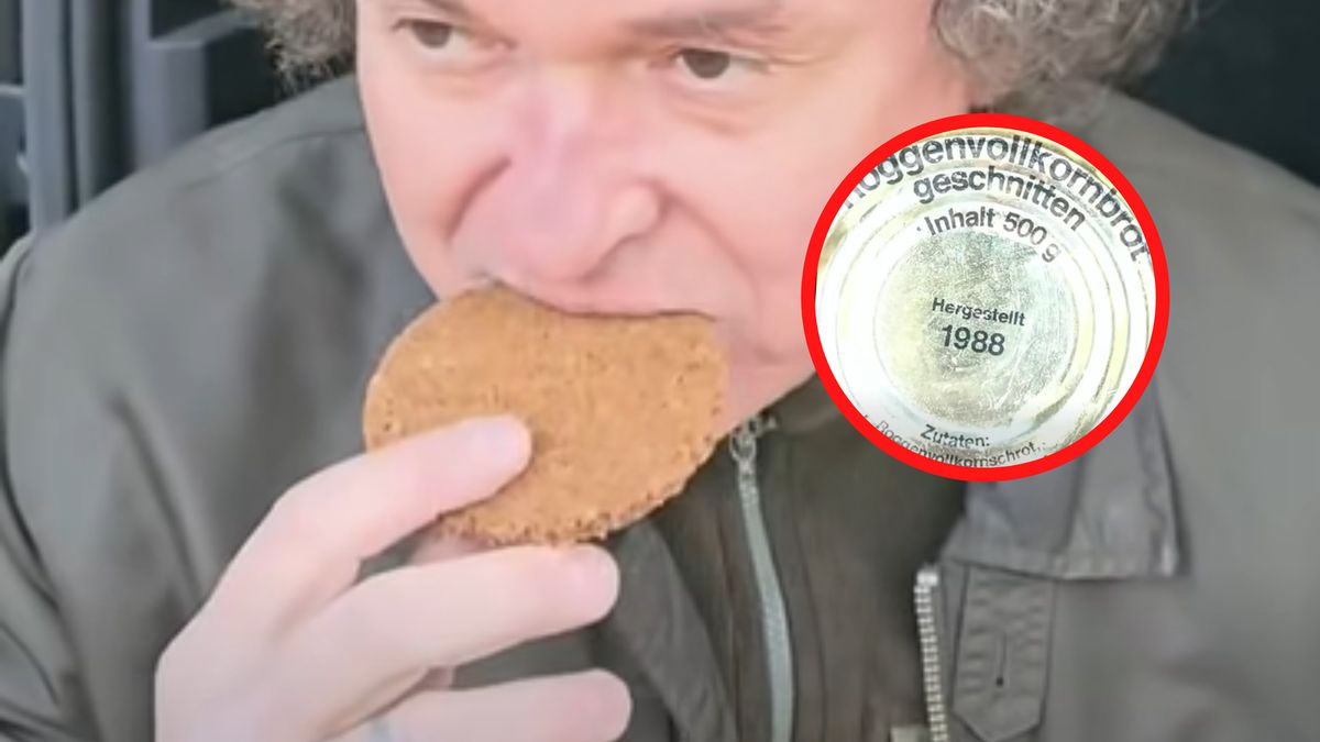 Zjadł chleb z 1988 roku.