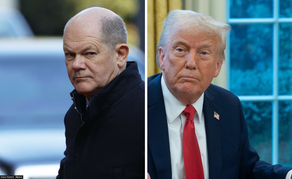 "Samolubne i egocentryczne". Scholz uderza w Trumpa