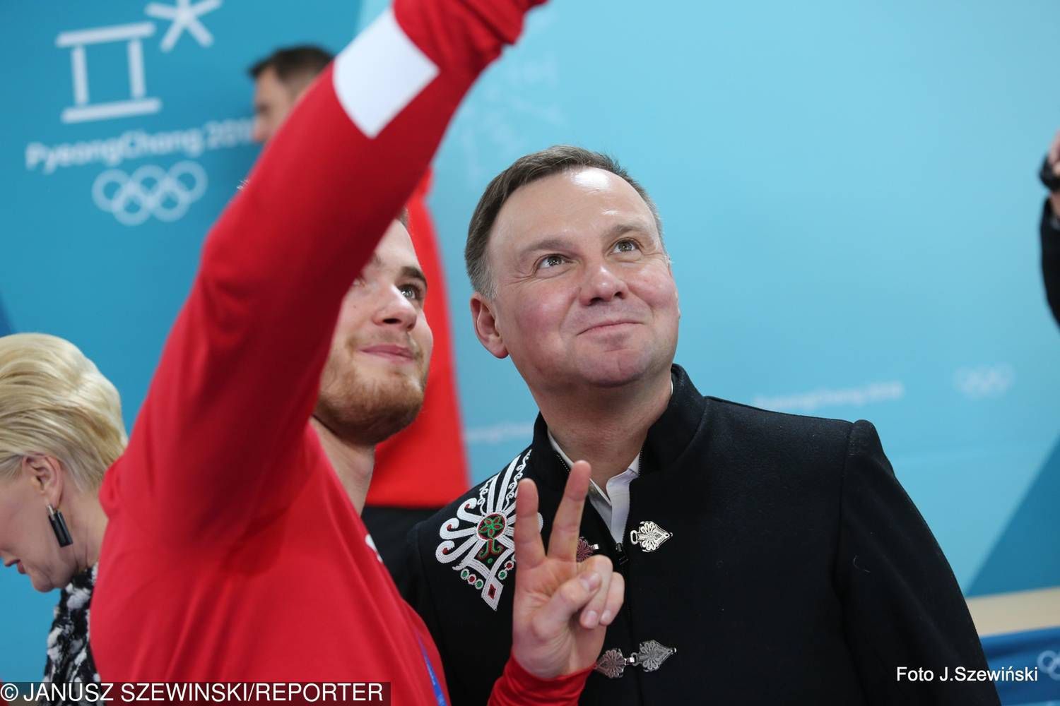Andrzej Duda i Agata Duda na Igrzyskach Olimpijskich w Korei Południowej